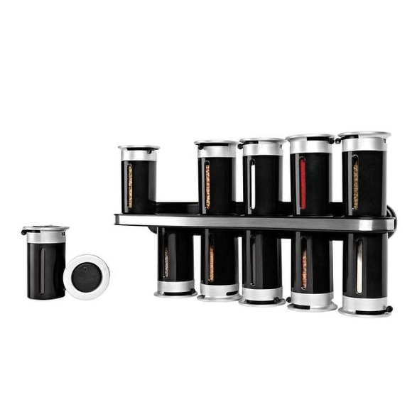 Honey-Can-Do 12 Piece Wall Mount Magnetic Spice Stand - Picture 1 of 5